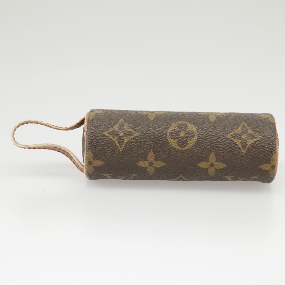 LOUIS VUITTON Monogram Etui 3 Ball de Golf Pouch M58249 LV Auth 100621