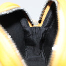 Christian Dior Trotter Canvas Shoulder Bag Yellow Silver Auth 100623V-20