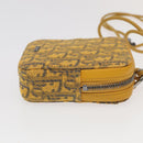 Christian Dior Trotter Canvas Shoulder Bag Yellow Silver Auth 100623V-3