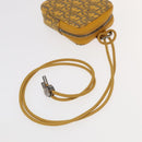 Christian Dior Trotter Canvas Shoulder Bag Yellow Silver Auth 100623V-7