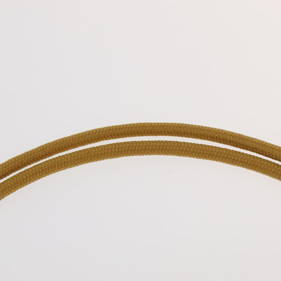 Christian Dior Trotter Canvas Shoulder Bag Yellow Silver Auth 100623V