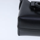 Salvatore Ferragamo Gancini Hand Bag Leather Black Auth 100624V-9