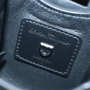 Salvatore Ferragamo Gancini Hand Bag Leather Black Auth 100624V-10