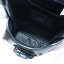 Salvatore Ferragamo Gancini Hand Bag Leather Black Auth 100624V-11