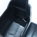 Salvatore Ferragamo Gancini Hand Bag Leather Black Auth 100624V-20