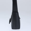 Salvatore Ferragamo Gancini Hand Bag Leather Black Auth 100624V-4