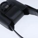 Salvatore Ferragamo Gancini Hand Bag Leather Black Auth 100624V-6