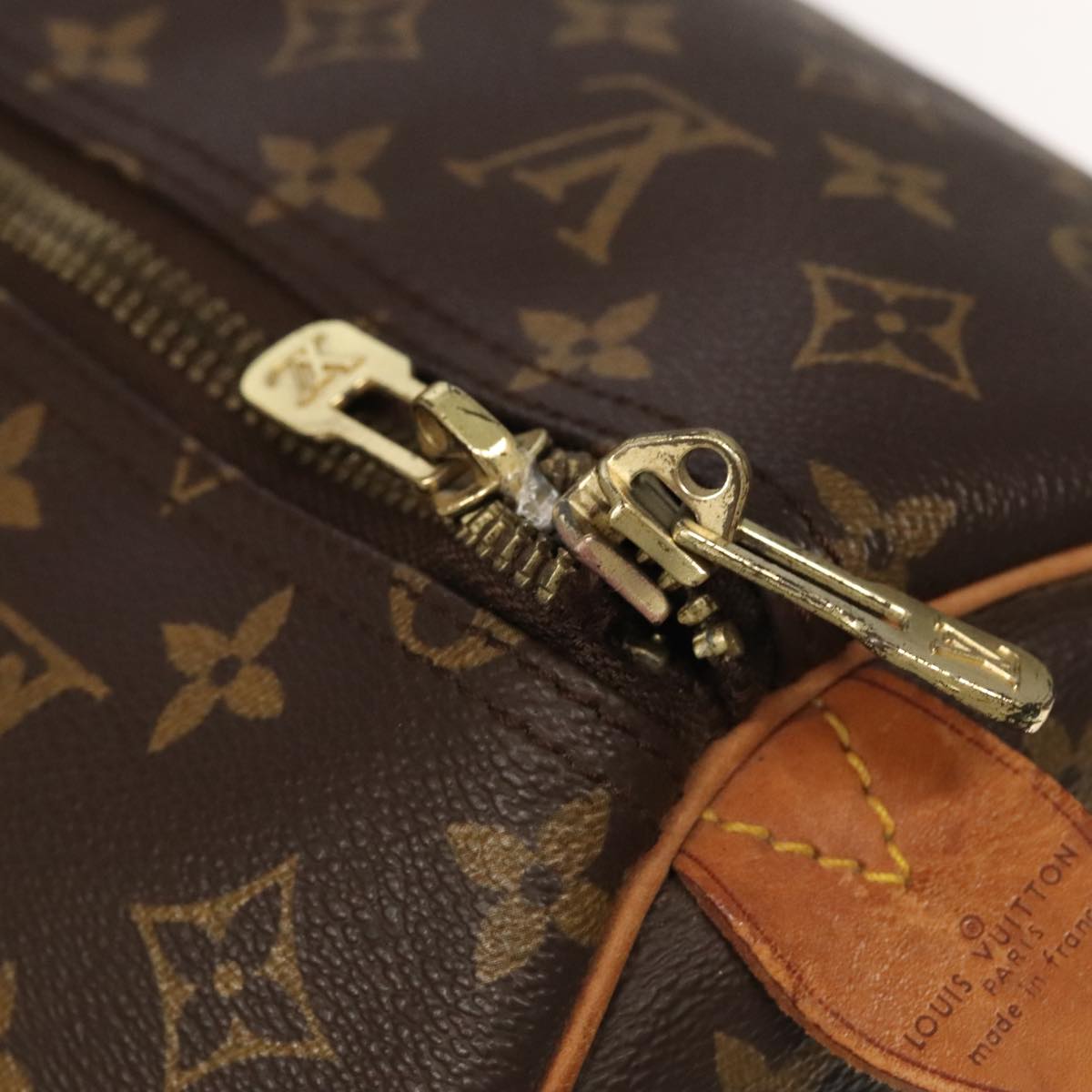 LOUIS VUITTON Monogram Keepall 60 Boston Bag M41422 LV Auth 100634