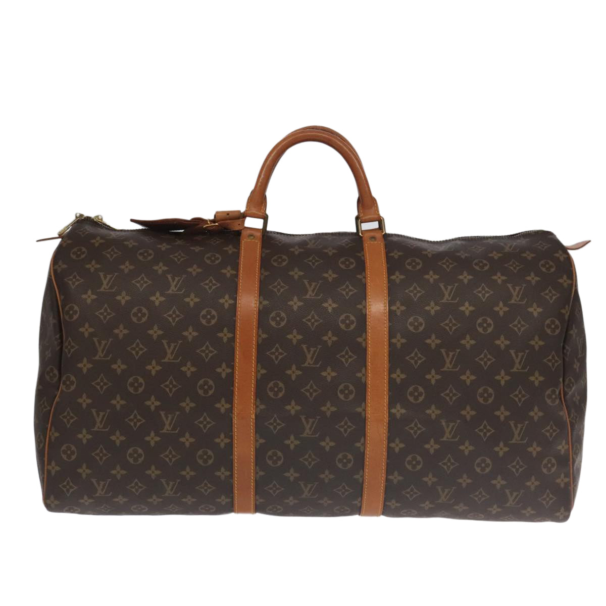 LOUIS VUITTON Monogram Keepall 60 Boston Bag M41422 LV Auth 100634 - 0