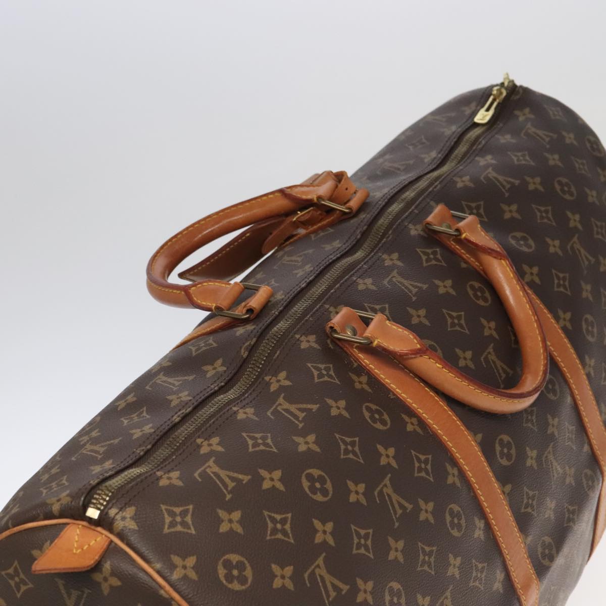 LOUIS VUITTON Monogram Keepall 60 Boston Bag M41422 LV Auth 100634