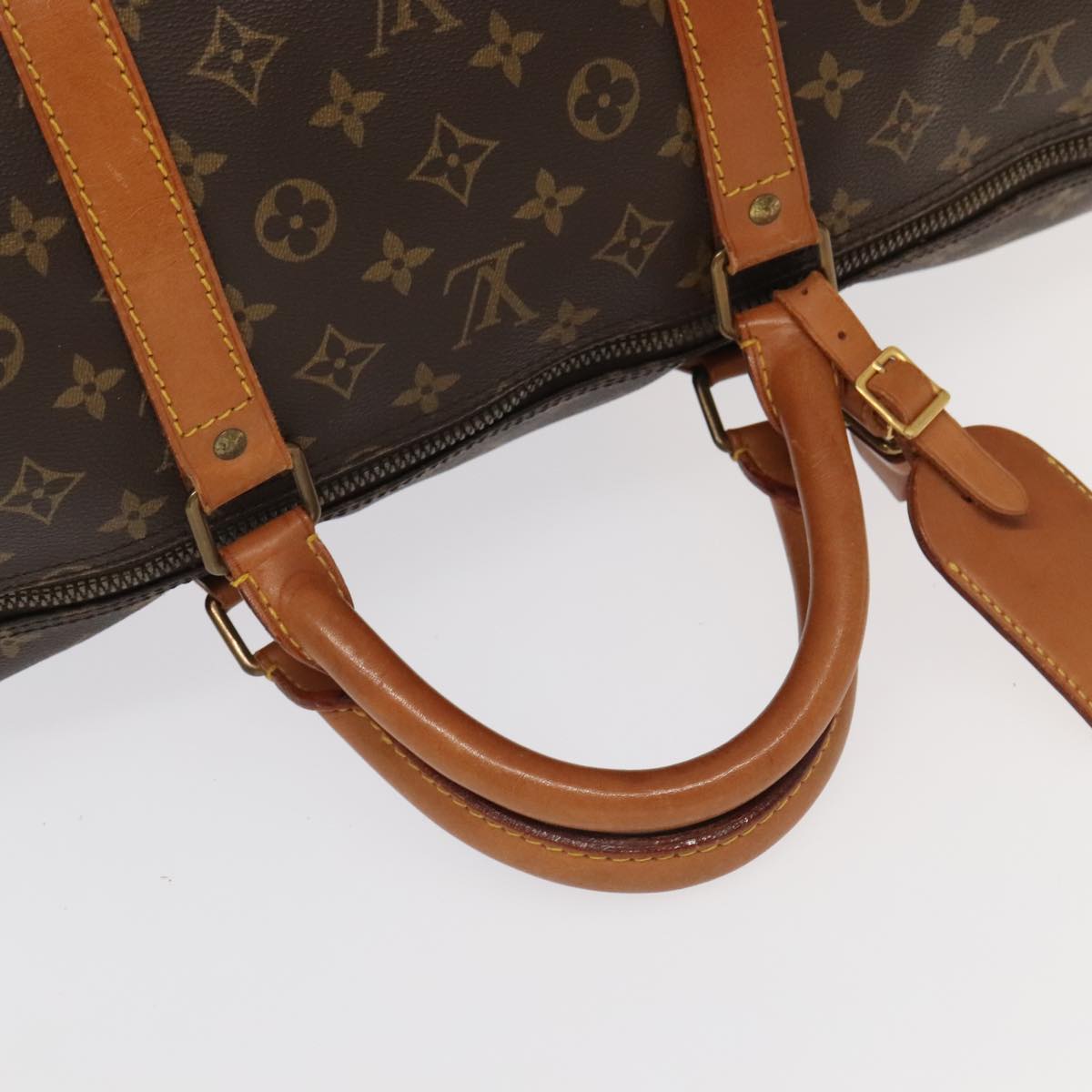 LOUIS VUITTON Monogram Keepall 60 Boston Bag M41422 LV Auth 100634