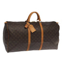 LOUIS VUITTON Monogram Keepall 60 Boston Bag M41422 LV Auth 100635-1
