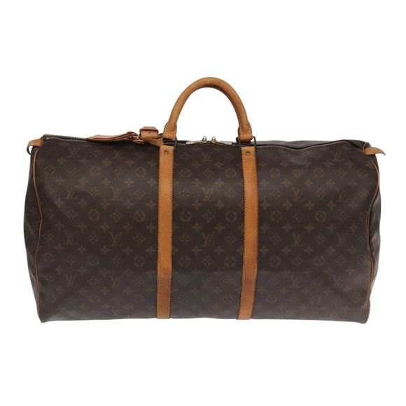 LOUIS VUITTON Monogram Keepall 60 Boston Bag M41422 LV Auth 100635