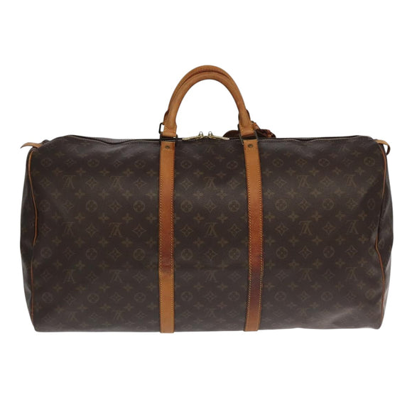 LOUIS VUITTON Monogram Keepall 60 Boston Bag M41422 LV Auth 100635