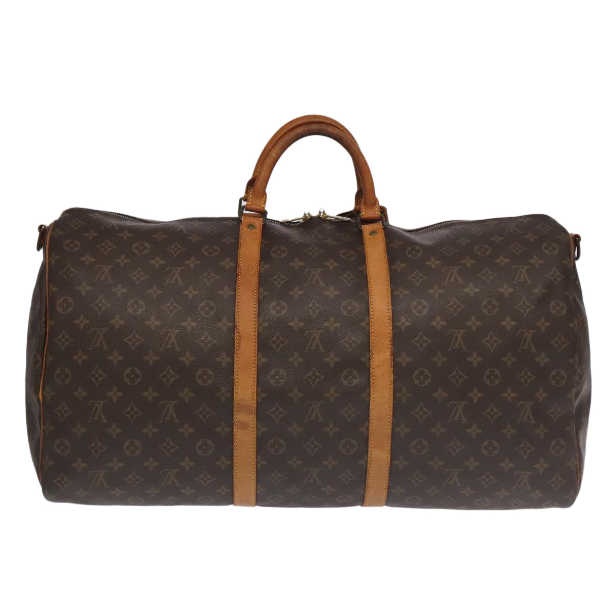 LOUIS VUITTON Monogram Keepall Bandouliere 60 Boston Bag M41412 LV Auth 100636