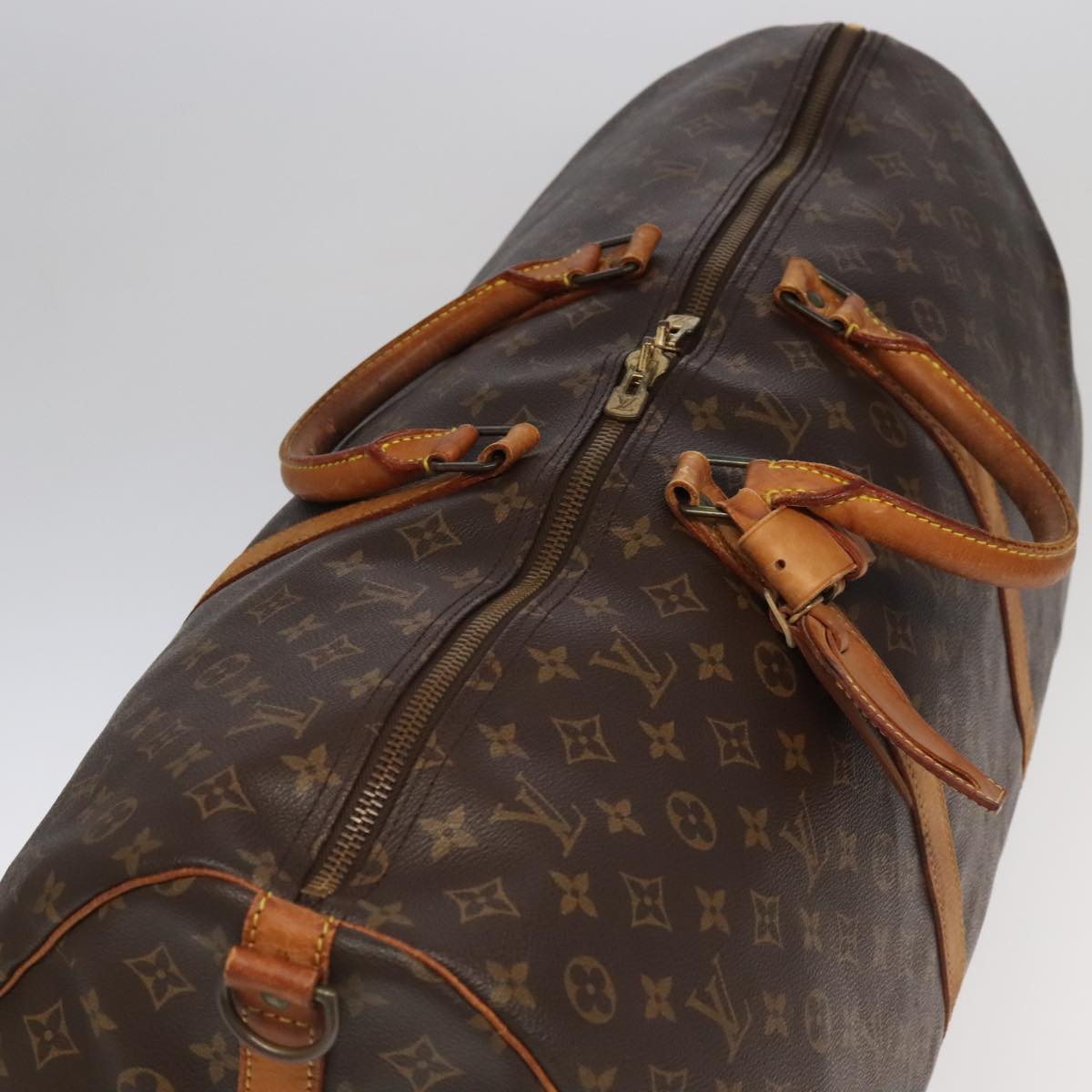 LOUIS VUITTON Monogram Keepall Bandouliere 60 Boston Bag M41412 LV Auth 100636