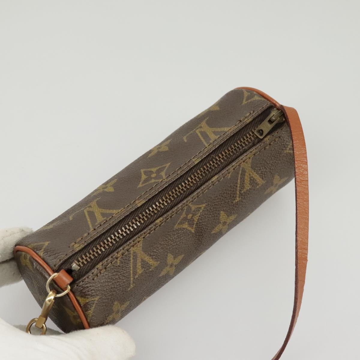 LOUIS VUITTON Monogram Papillon Pouch LV Auth 100641