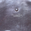 Christian Dior Trotter Canvas Shoulder Bag Beige Dark Brown Gold Auth 100648-10