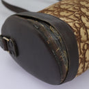 Christian Dior Trotter Canvas Shoulder Bag Beige Brown gold Auth 100672-15