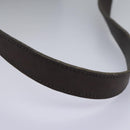 Christian Dior Trotter Canvas Shoulder Bag Beige Brown gold Auth 100672-8