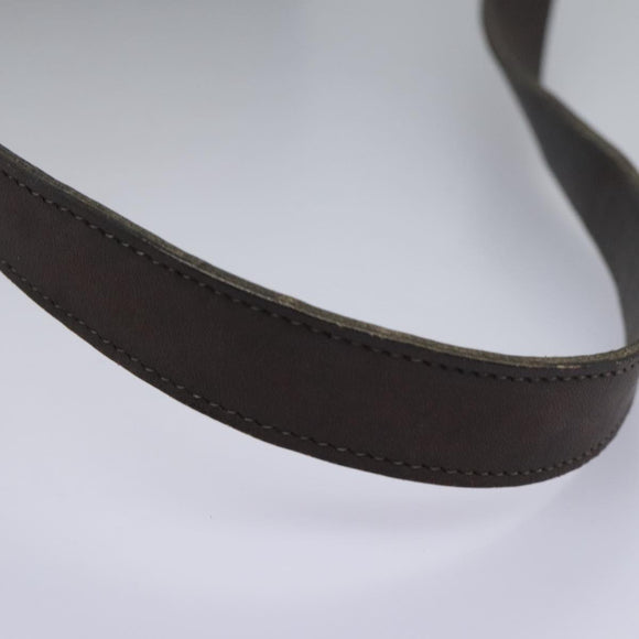 Christian Dior Trotter Canvas Shoulder Bag Beige Brown gold Auth 100672