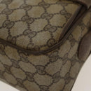 GUCCI GG Supreme Web Sherry Line Shoulder Bag PVC Beige 93 02 049 Auth 100696-15