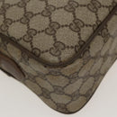 GUCCI GG Supreme Web Sherry Line Shoulder Bag PVC Beige 93 02 049 Auth 100696-18