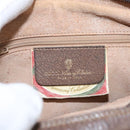 GUCCI GG Supreme Web Sherry Line Shoulder Bag PVC Beige 93 02 049 Auth 100696-21