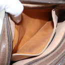 GUCCI GG Supreme Web Sherry Line Shoulder Bag PVC Beige 93 02 049 Auth 100696-24