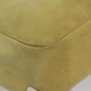 Salvatore Ferragamo Shoulder Bag Suede Yellow Auth 100746-9