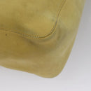 Salvatore Ferragamo Shoulder Bag Suede Yellow Auth 100746-14