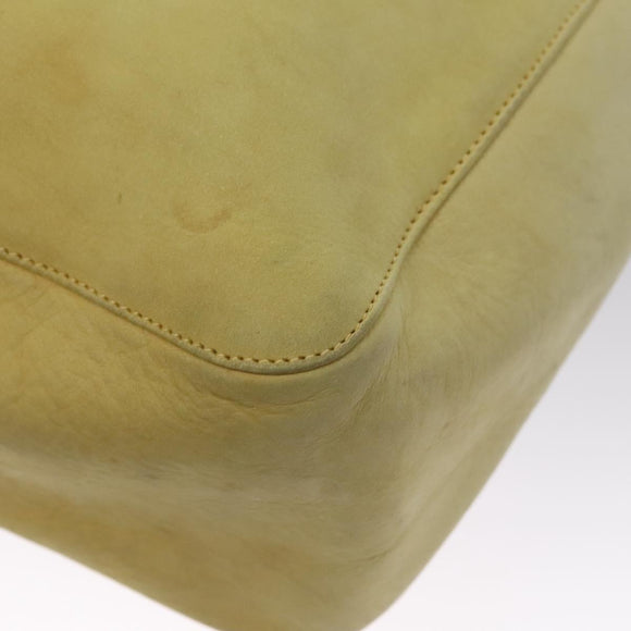 Salvatore Ferragamo Shoulder Bag Suede Yellow Auth 100746