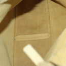 Salvatore Ferragamo Shoulder Bag Suede Yellow Auth 100746-11