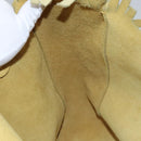 Salvatore Ferragamo Shoulder Bag Suede Yellow Auth 100746-19