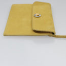 Salvatore Ferragamo Shoulder Bag Suede Yellow Auth 100746-22