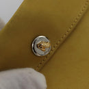 Salvatore Ferragamo Shoulder Bag Suede Yellow Auth 100746-26