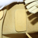 Salvatore Ferragamo Shoulder Bag Suede Yellow Auth 100746-12