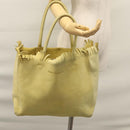 Salvatore Ferragamo Shoulder Bag Suede Yellow Auth 100746-28