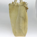 Salvatore Ferragamo Shoulder Bag Suede Yellow Auth 100746-3