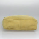 Salvatore Ferragamo Shoulder Bag Suede Yellow Auth 100746-5