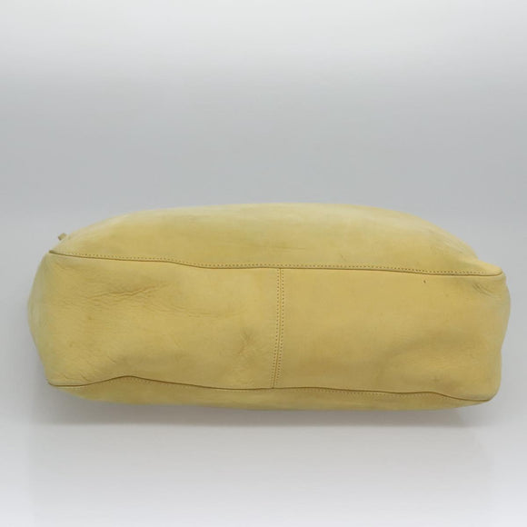 Salvatore Ferragamo Shoulder Bag Suede Yellow Auth 100746