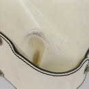 Salvatore Ferragamo Shoulder Bag Enamel White Auth 100748-9