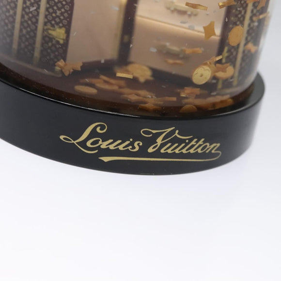 LOUIS VUITTON Wardrobe Trunk Snow Globe 2009 limited year Clear LV Auth 100750AM