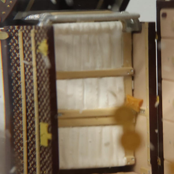 LOUIS VUITTON Wardrobe Trunk Snow Globe 2009 limited year Clear LV Auth 100750AM