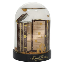 LOUIS VUITTON Wardrobe Trunk Snow Globe 2009 limited year Clear LV Auth 100750AM