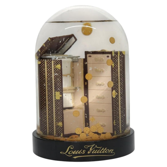 LOUIS VUITTON Wardrobe Trunk Snow Globe 2009 limited year Clear LV Auth 100750AM