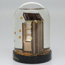 LOUIS VUITTON Wardrobe Trunk Snow Globe 2009 limited year Clear LV Auth 100750M-3