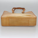 LOUIS VUITTON Monogram Vernis Columbus Tote Bag Beige M91023 LV Auth 100753-5