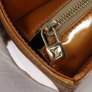 LOUIS VUITTON Monogram Vernis Columbus Tote Bag Beige M91023 LV Auth 100753-18