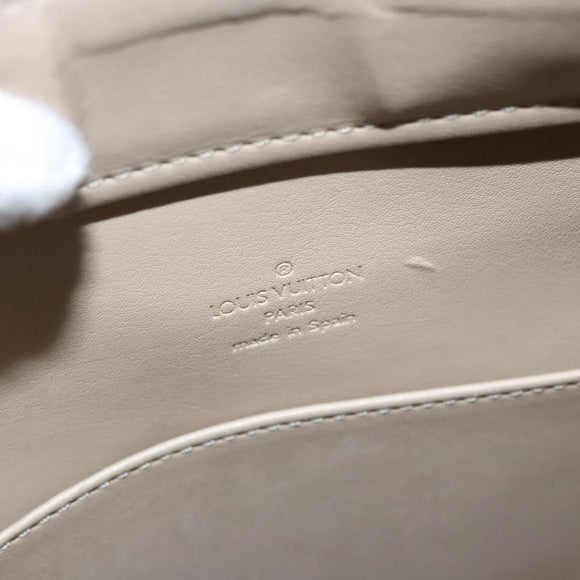 LOUIS VUITTON Monogram Vernis Columbus Tote Bag Beige M91023 LV Auth 100753